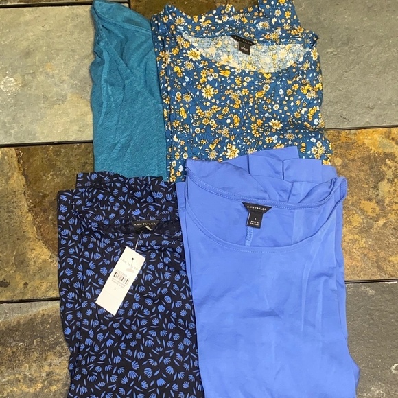 Ann Taylor size small awesome 4-shirt lot NEW! - Picture 1 of 12